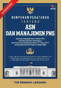 Image of Himpunan Peraturan Tentang ASN Dan Manajemen PNS