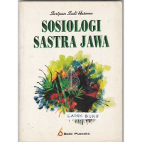 Image of Sosiologi Sastra Jawa