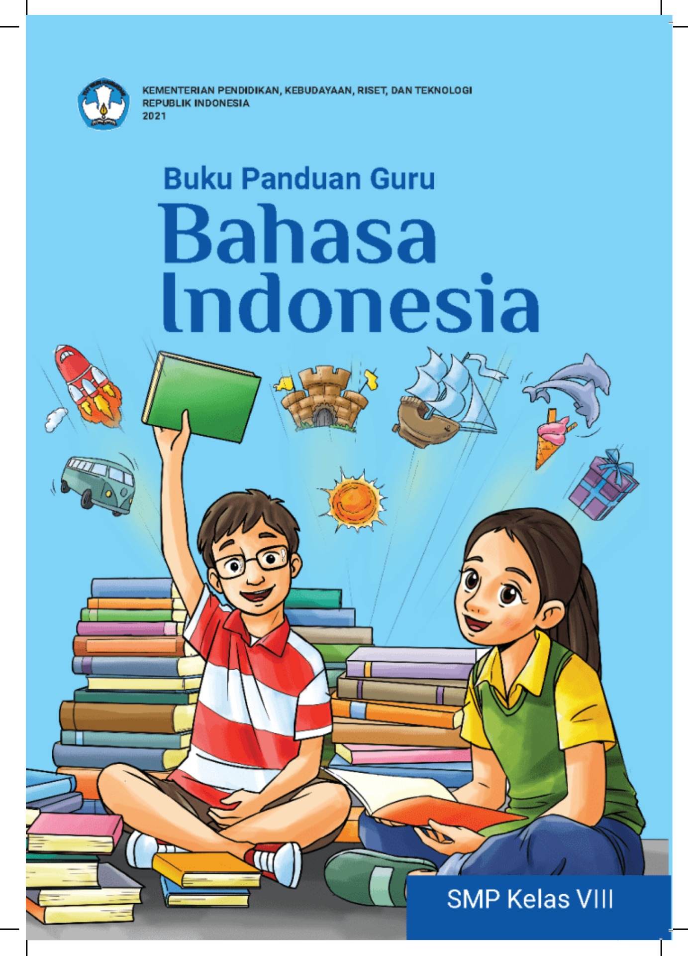 Cetak Bahasa Indonesia 8 Buku Guru